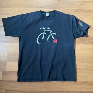 Vintage 2003 Colorado Ride the Rockies Bicycle Tour Black Cycling Tee Shirt XL
